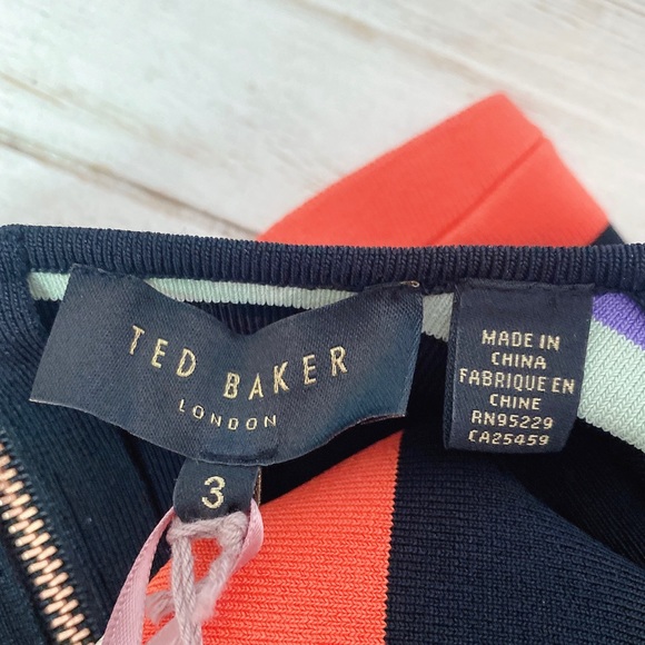 Ted Baker Multi Striped Crop Top - Picture 8 of 13